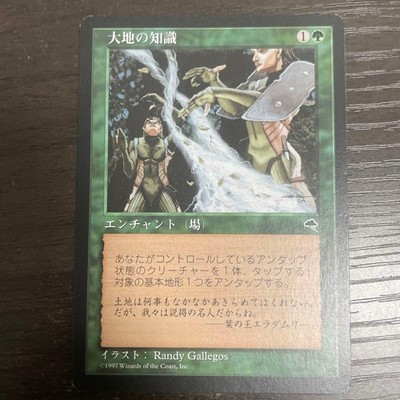 Magic The Gathering Earth Knowledge Japanese Version 819590