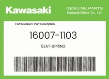 Kawasaki Genuine Seat-Spring - 16007-1103