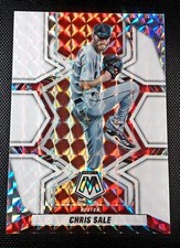 2022 Panini Mosaic Baseball Chris Sale #63 White Mosaic Prizm /25