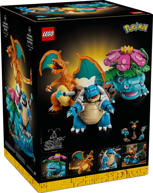 LEGO Pokemon Venusaur, Charizard and Blastoise Set - 72153 - NEW