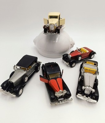 5× Yatming Oldtimer Modellautos   Diecast   Rückzug   Bastler   Vintage