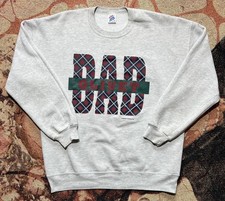 VINTAGE USA MADE Olivet Dad Crewneck Sweater Grey XL Jerzees Super Sweat