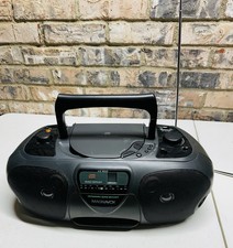 Vintage Magnavox AZ8050 Bass Boost AM FM CD Cassette Boom Box, Radio Only Works
