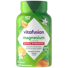 Vitafusion X-Strength Magnesium Citrate Gummies  300mg  60 Count free ship 
