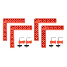 4Pcs Corner Clamp 90 Degree Right 8 Inch Angle Clamp Set, Orange
