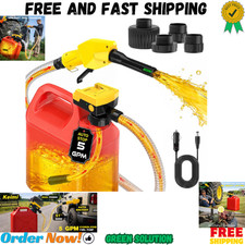 Keimi 5 Gpm Cordless Fuel Transfer Pump With Auto-stop Hand Trigger Nozzle18v
