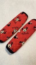 Handmade Minnie Mouse Seat Belt Covers Premium Cotton Licensed Fabric