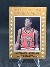 1984 USA Olympic Basketball Michael Jordan Co-Captain Gold Winning Team Card