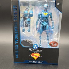 McFarlane DC Multiverse Superman Robot 7  Deluxe Theatrical Platinum Edition NEW
