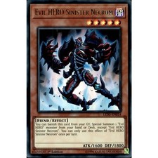 Evil HERO Sinister Necrom LED5-EN014 Yu-Gi-Oh! Card Ultra Rare 1st Edition