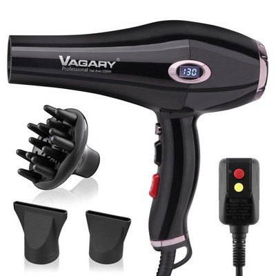 New Professional Salon 2200W Blower Dryer Negative Ionic Blow Dryer 2 Speeds