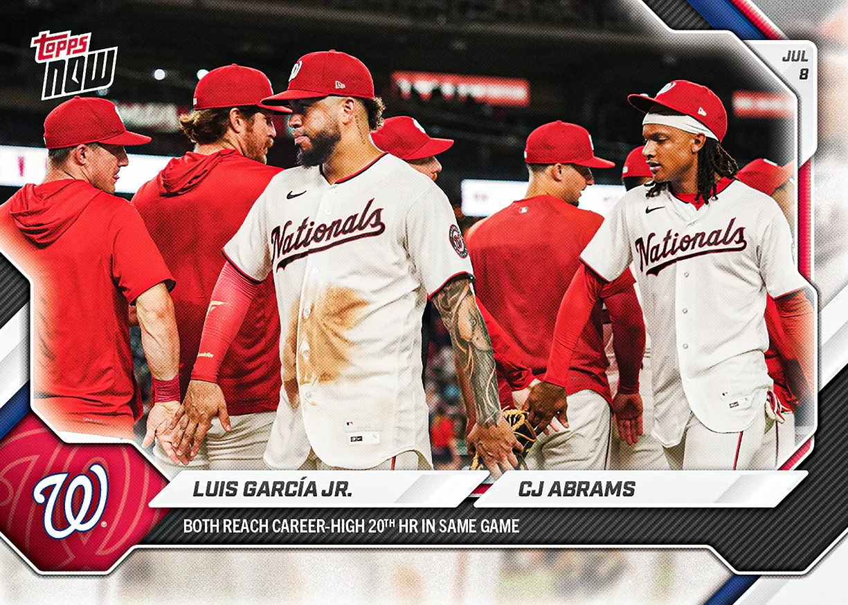 Luis García Jr. / CJ Abrams - 2026 MLB Topps NOW #433 - NATIONALS PREORDER
