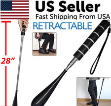 Shoe Horn Extra Long Handle Stainless Steel 28" Handled Metal Shoehorn Horns