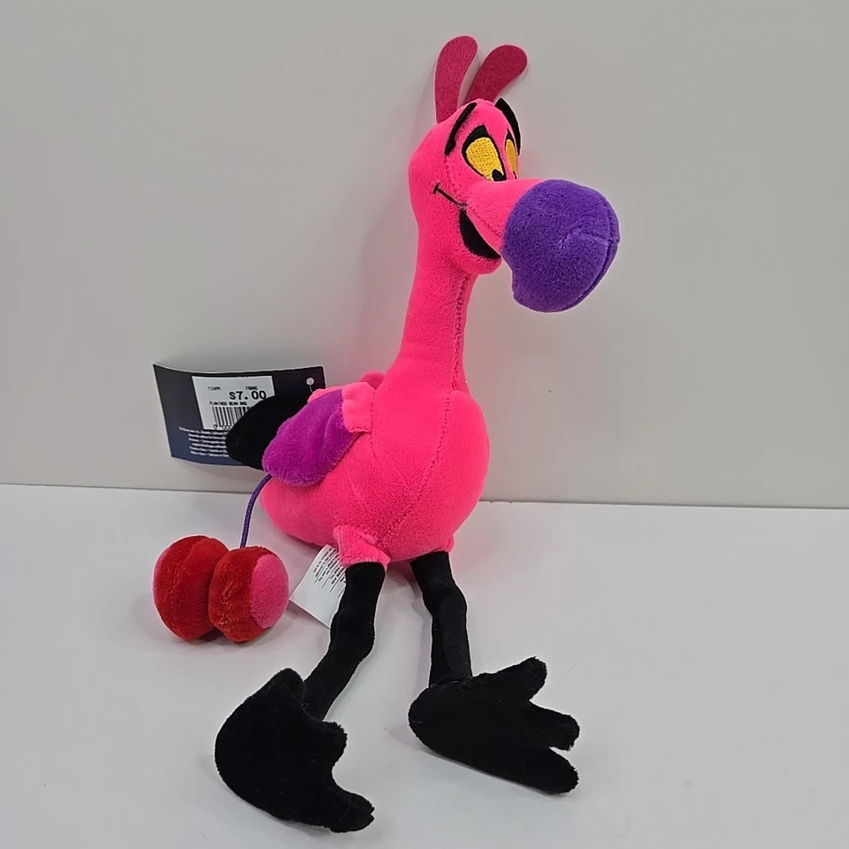Vintage Disney Fantasia Baby Whale Pink Flamingo Bean Bag Plush 8.5” NWT - Image 2 of 4