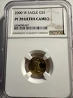 2000W $5 American Gold Eagle 1/10 Oz. NGC PF70 ULTRA CAME0