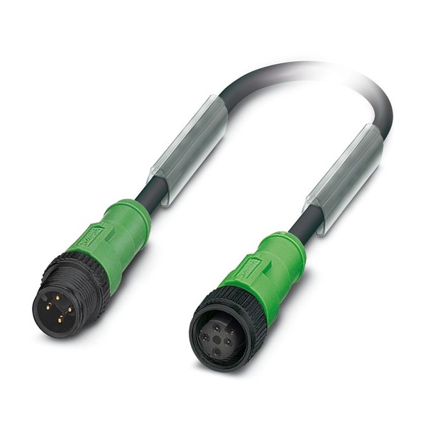 Phoenix Contact - SAC-4P-M12MS/ 0,3-PUR/M12FS P - Sensor-/Aktor-Kabel - 1442832-image