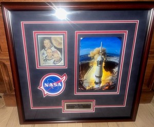 Apollo 11 Lithograph Signed Armstrong Aldrin Collins + Museum Quality Framing