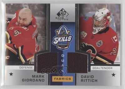 2020-21 Upper Deck SP Game Used Mark Giordano David Rittich #ASD-GR 1u6