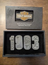 2014 Harley Davidson Museum 1903 Boxed Pin Set Limited Edition 1 Of 500