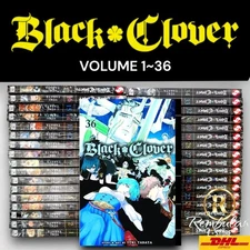 Black Clover Manga Vol.1-36 LOOSE/HALF/FULL SET English Edition Comic Series NEW