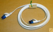 Płaski kabel LAN 2m Cat6 biały Gigabit 1000 UTP Kabel zasilający Chronione klify _cc