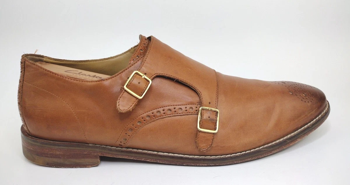 Cole Haan Mens Cambridge Double Monk Oxford Dress Shoes British Tan Men s Sz 13 eBay