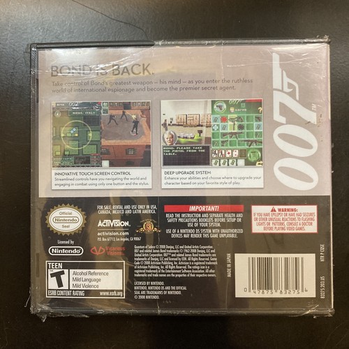 James Bond 007: Quantum of Solace (Nintendo DS, 2008) Sealed - Picture 6 of 8