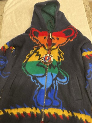 Festival hoodie, reversible, Grateful Dead Grateful Dead Fleece Pull Over Hoodie Turquoise Bears main image 3