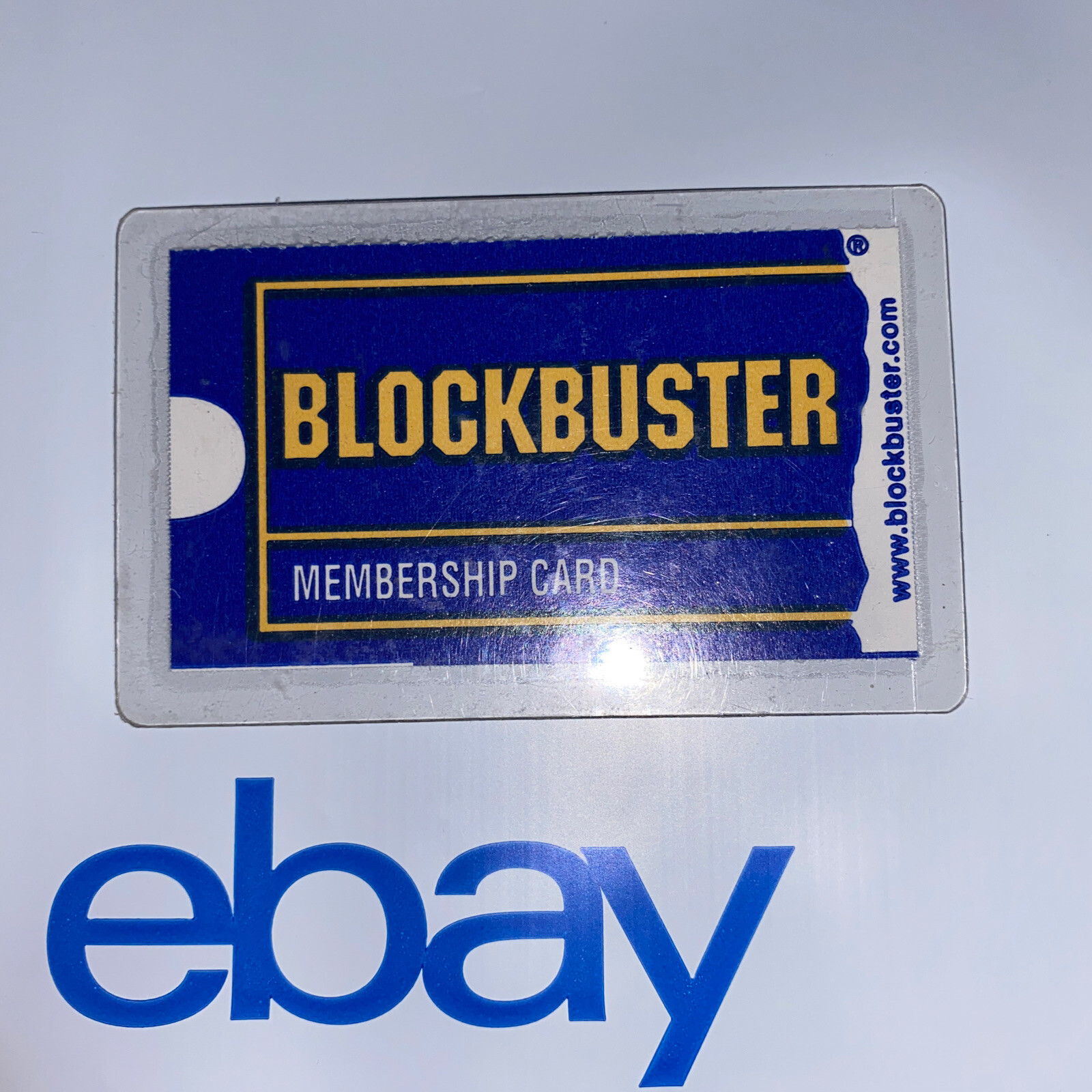 VINTAGE ONE OF A KIND EXTREMELY RARE BLOCKBUSTER VIDEO LAMINATED