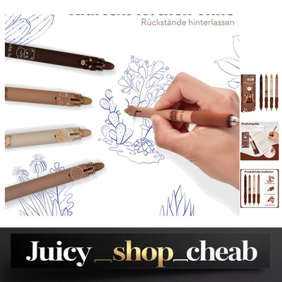 Retractable Erasable Kugelschreiber Set - 4 Stifte in Blau für jeden Anlass