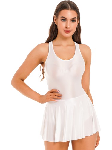 Vestido de golf de tenis brillante para mujer sin mangas cuerpo de carreras vestidos deportivos - Imagen 26 de 109