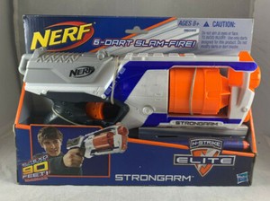 NERF N-STRIKE ELITE toy gun STRONGARM soft dart revolver style blaster