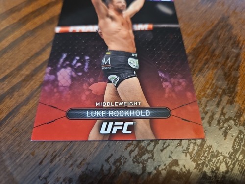 2015 Topps UFC High Impact Online Exclusive Red Parallel Card #6/8 Luke Rockhold - Picture 3 of 7