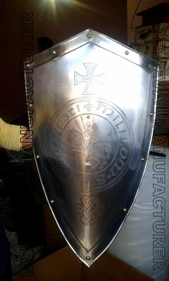 Medieval knight shield All Metal Handcrafted Battle Armor Medieval Shield