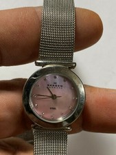 Ladies Silver Tone Skagen Steel 107SSSP Analog Watch