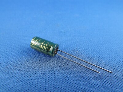 5x Elko 2,2uF (µF), 400V Low ESR, radial