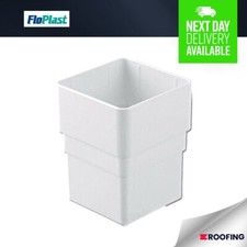 FloPlast RSS1 Square Line Pipe Connector, Guttering/Drainage White