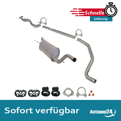 Auspuffanlage Auspuff ab Kat Opel Corsa D 1.2 ab.Bj.2006-2009 Endtopf Mitteltopf