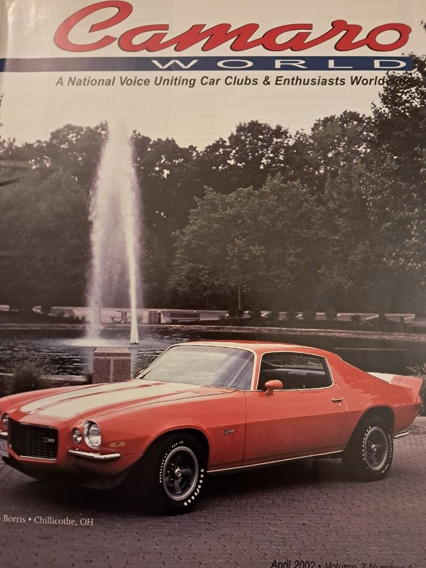 2002 Camaro World (enthusiast) Magazine April 1970 Camaro z28