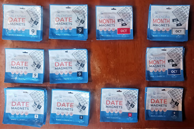 DCM Solutions whiteboard calendar magnets - Dates & Months - Made in USA