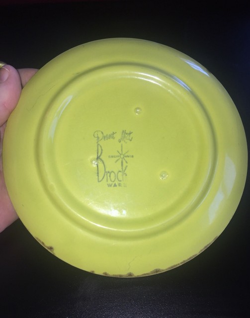 Brock Ware Cup And Saucer Chartreuse Desert Mist Brock Of California