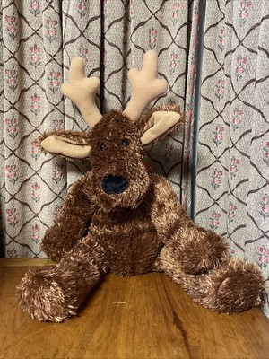 Hallmark Comet Reindeer Sparkly Plush Stuffed Animal Toy Floppy 11'' Christmas 