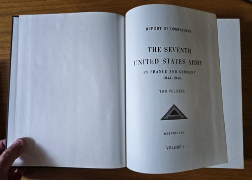The Seventh United States Army Report of Operations (2 Volume Set, Hardcover) - Picture 4 of 7