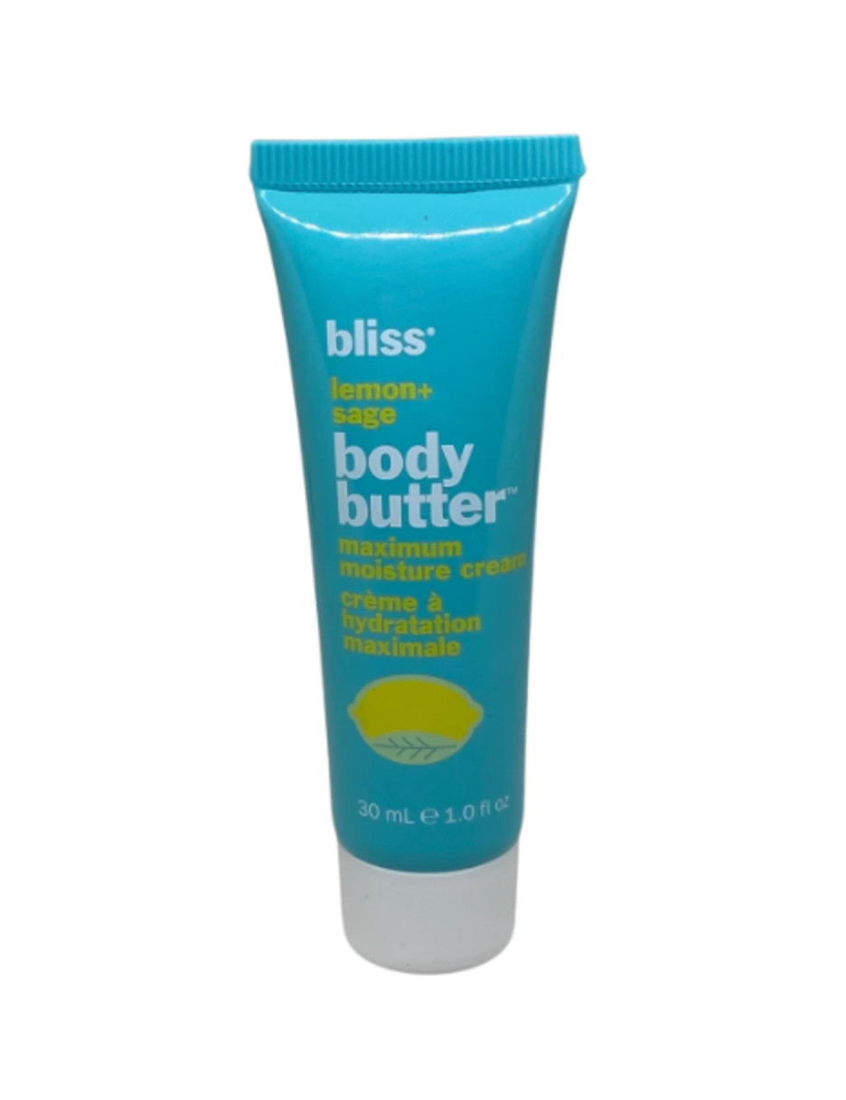 BLISS Body Butter Lotion Lemon & Sage-New & Sealed 6 Tubes 1oz each -travel size