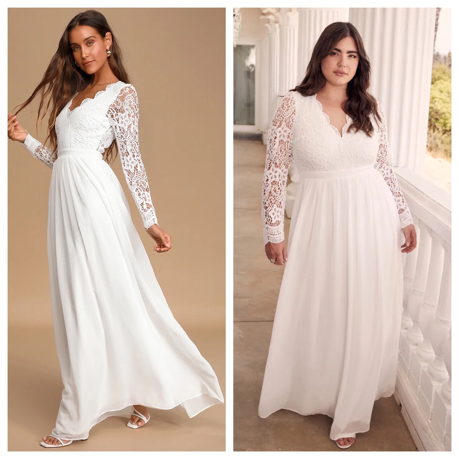 Long Sleeve Lace Maxi Dress 