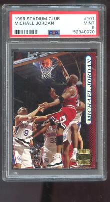 1996-97 Topps Stadium Club #101 Michael Jordan PSA 9 Graded