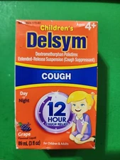 NEW SEALED (89 mL / 3 oz) Delsym 12 Hour Cough Relief Liquid GRAPE EXP 9/26