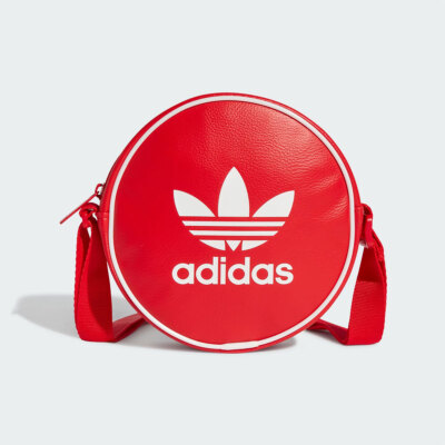 New Adidas Original ADICOLOR CLASSIC ROUND BAG BETTER SCARLET IX7489 TAKSE