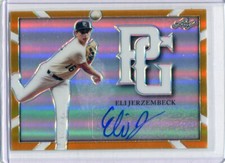 2021 Leaf Perfect Game Autographs Gold Rainbow Proof Eli Jerzembeck Auto 1/1