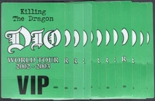 Dio Cloth Backstage Pass - Wholesale Set of 12 - 2002-03 Cloth Passes